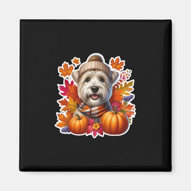 Imán Dueño de perro Terrier Glen Of Imaal Otoño (Frente)