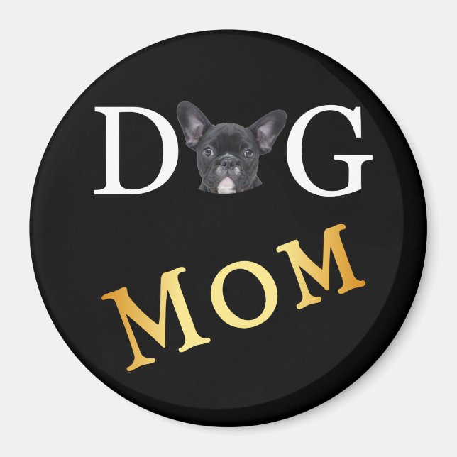 Imán Dueños de Dog Mom Frenchie (Frente)