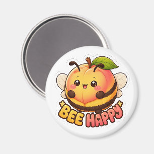 Imán Dulce Abeja Feliz Pun Kawaii Lindo
