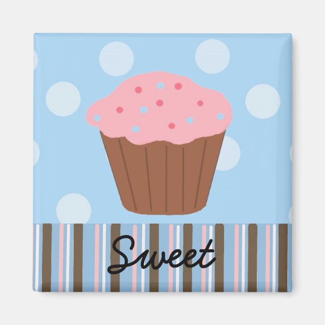 Imán Dulce Cupcake (Frente)