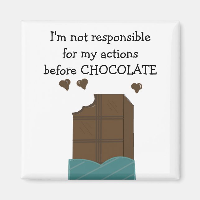 Imán Dulce dicho de chocolate (Frente)