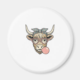 Imán Dulce diseño vectorial vintage de chicle de vaca d
