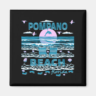 Imán Dulce familia amante de los delfines Pompano Beach