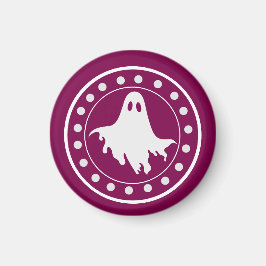 Imán Dulce Fantasma Espeluznante de Halloween Naranja y
