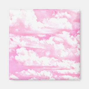Imán Dulce feliz Fuchsia Nubes rosas
