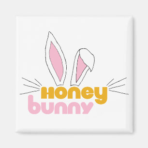 Imán Dulce Feliz Hunny Bunny Honey Rabbit Art