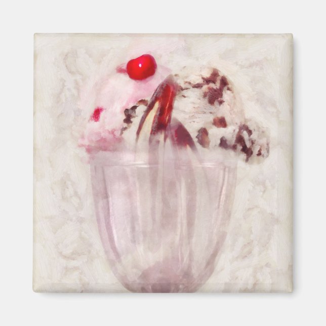 Imán Dulce - Helado - Sundae de helado (Frente)