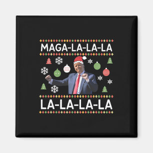 Imán Dulce Navidades feos de Donald Trump. La La L