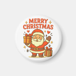 Imán Dulce Papá Noel Arte de Navidad – Feliz Navidad