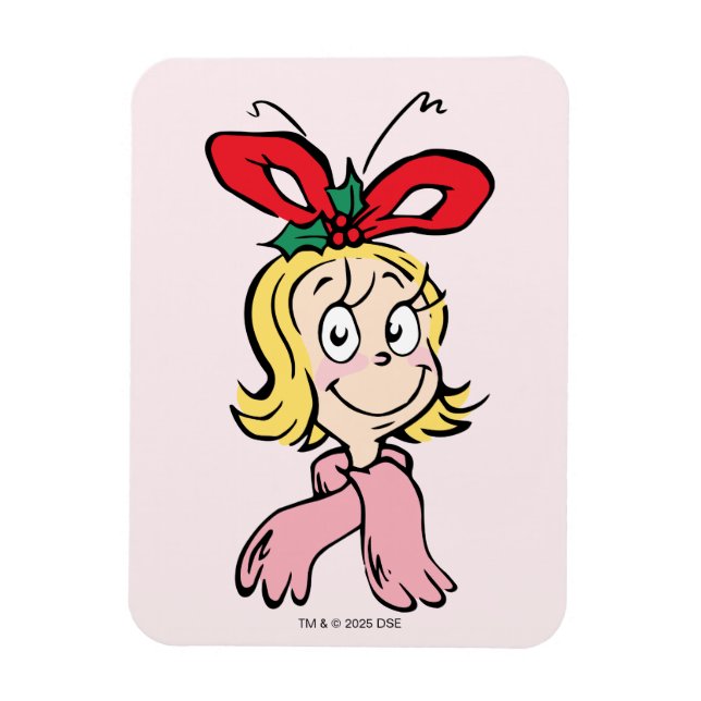 Imán Dulce retrato de Cindy Lou Who (Vertical)