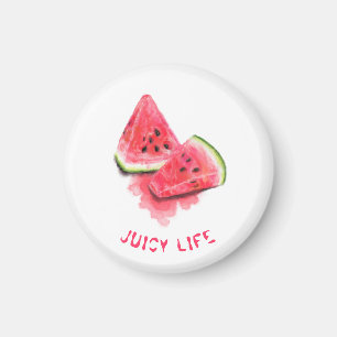 Imán Dulce Rojo Jugoso Pieces de sandía Tasty - Dibujo