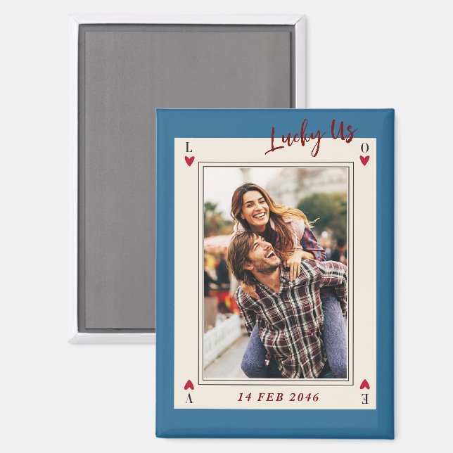 Imán Dulce Romántica Cute Retro San Valentín Regalos (Anverso/Reverso)