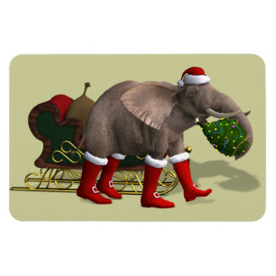 Imán Dulce Santa Claus Elephant