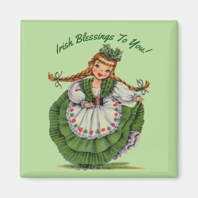 Imán Dulce señorita irlandesa (Frente)