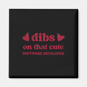 Imán Dulce y divertida desarrolladora de software del D