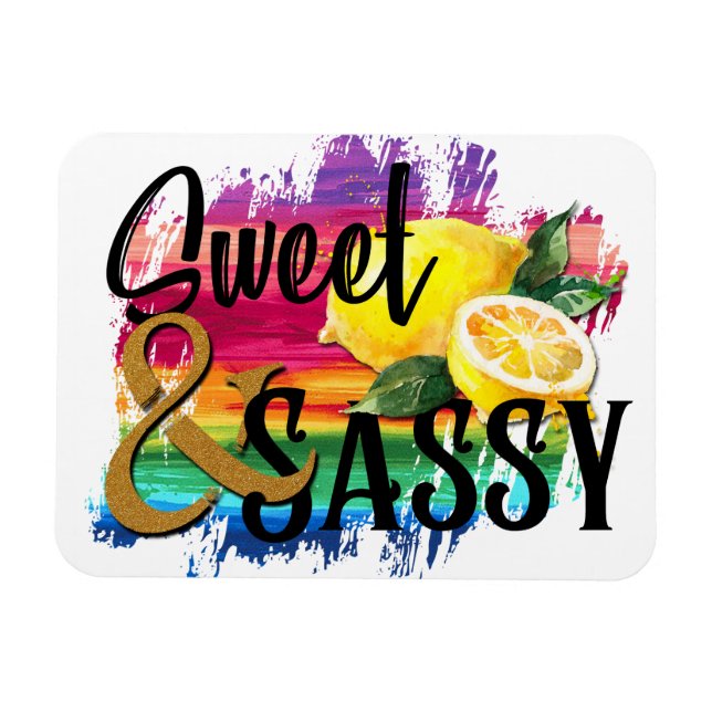 Imán Dulce y Sassy (Horizontal)