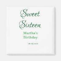 Dulces dieciséis nombre fecha caligrafía boho ret