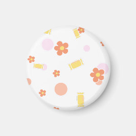 Imán dulces y flores