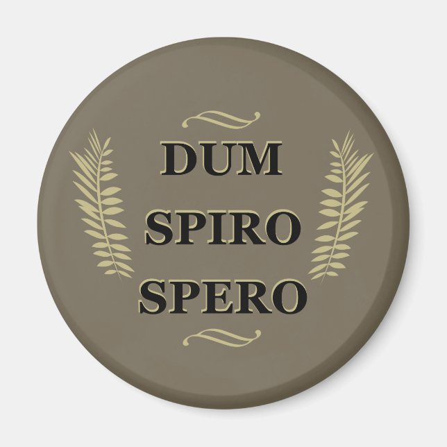 Imán dum spiro spero mientras respiro, espero (Frente)