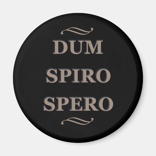Imán dum spiro spero mientras respiro, espero (Frente)