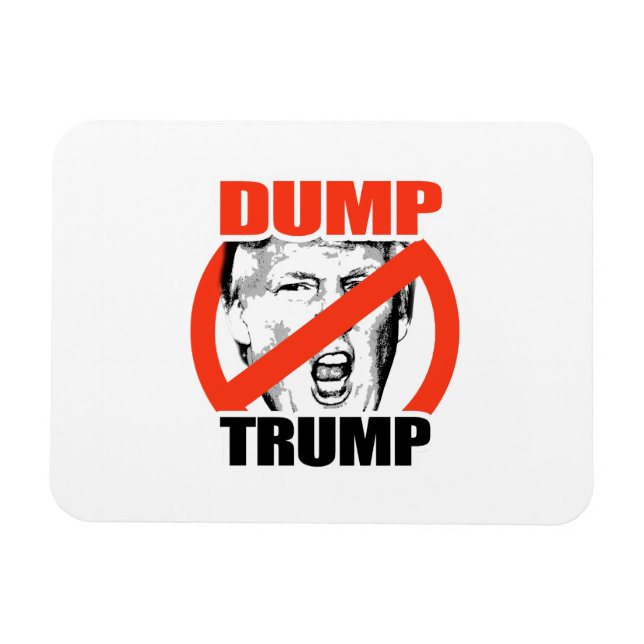 Imán Dump Trump - Anti-Trump (Horizontal)