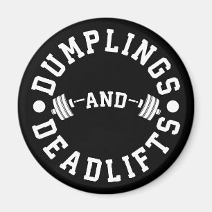 Imán Dumplings and Deadlifts - Divertido entrenamiento