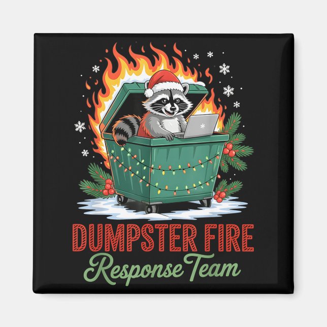 Imán Dumpster Fire Resnse Team Leader Christmas  (Frente)