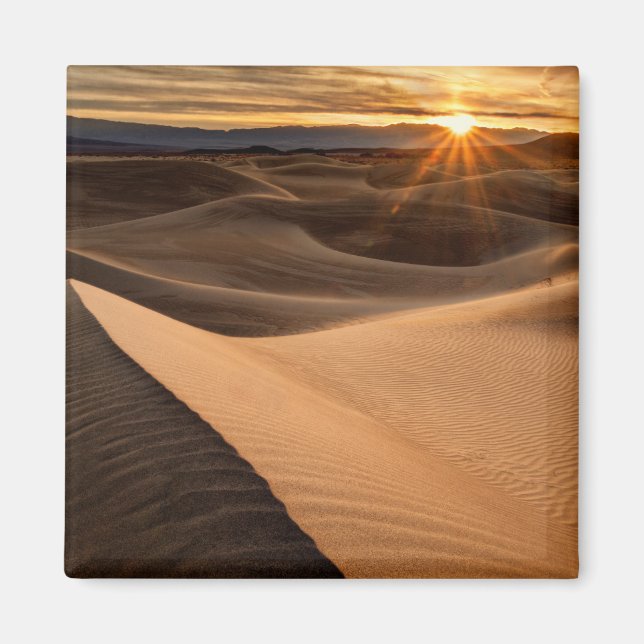 Imán Dunas de arena dorada, Valle de la Muerte, CA (Frente)