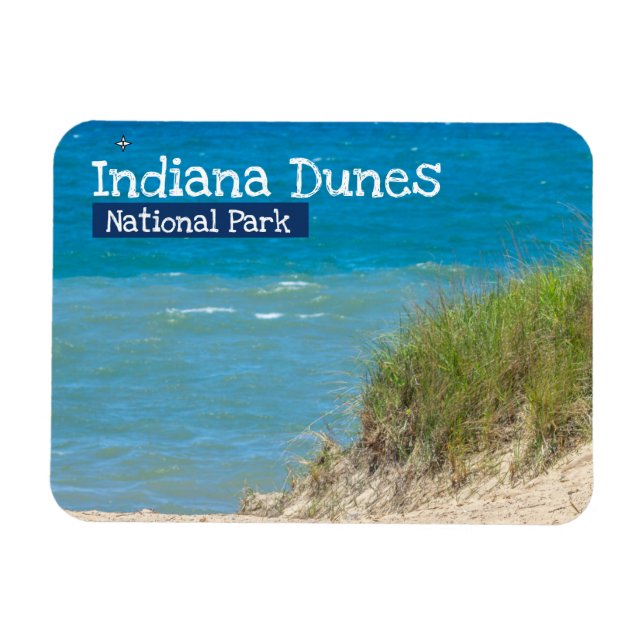 Imán Dunas de Indiana Dunes Parque Nacional (Horizontal)