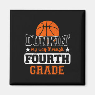 Imán Dunking My Way Through 4º Grado Bysketbyll Byck T