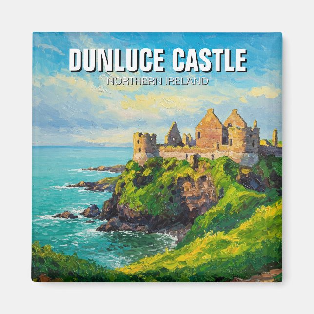 Imán Dunluce Castle Northern Ireland Travel (Frente)