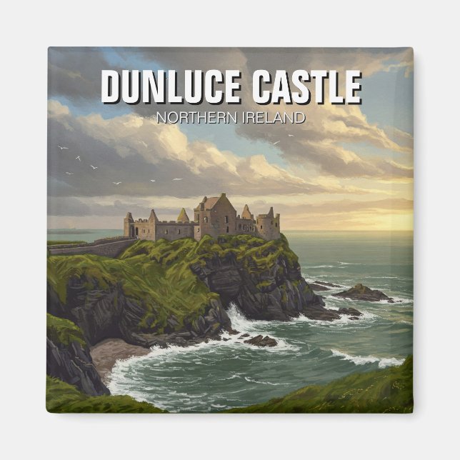 Imán Dunluce Castle Northern Ireland Travel (Frente)