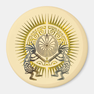 Imán Dúo Kokopelli - Hombre En El Maze - Sol 1