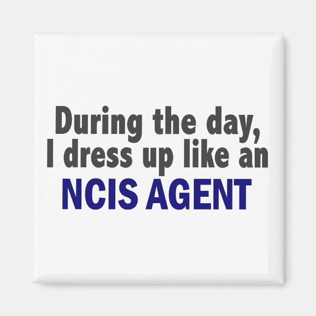 Imán Durante El Día Me Vestiré Como Un Agente NCIS (Frente)