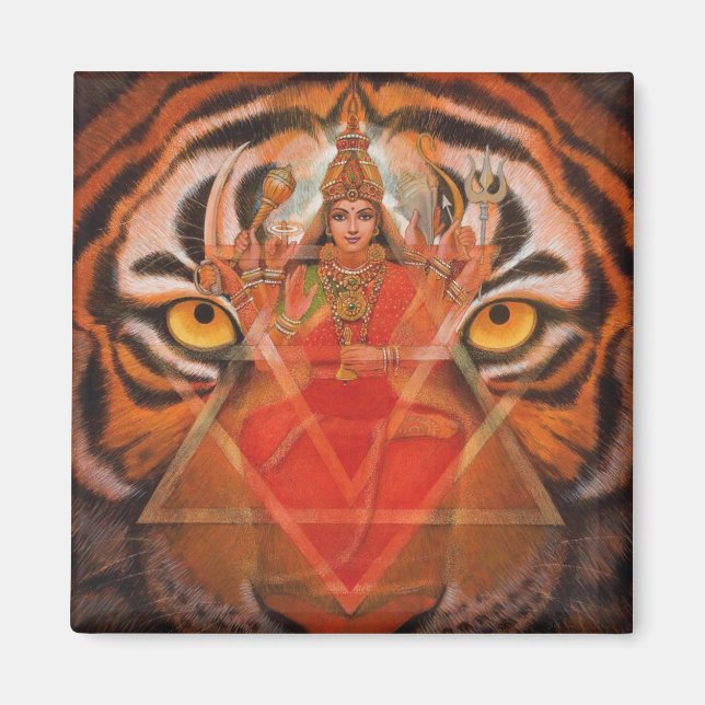 Imán Durga y tigre (Frente)