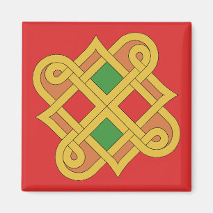 Imán Durrow Knotwork 2016 rojo y verde