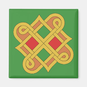 Imán Durrow Knotwork 2016 rojo y verde