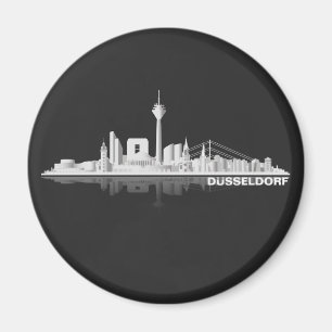 Imán Düsseldorf City horizonte/