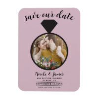 Dusty Rosa Boda Rosa Ring Photo Save the Date