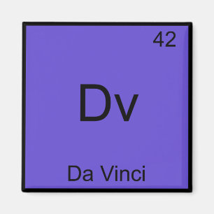 Imán Dv - Da Vinci Camiseta divertida del símbolo del e