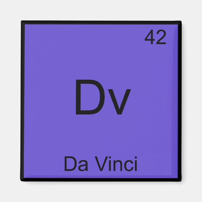 Imán Dv - Da Vinci Camiseta divertida del símbolo del e (Frente)