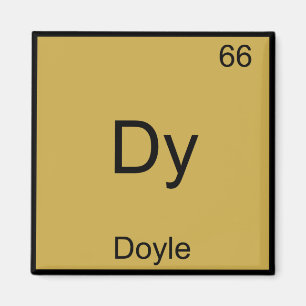 Imán Dy - Doyle Camiseta divertida con símbolo de eleme