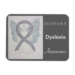 Imán Dyslexia Sensibilización Cinta Angel Personalizado
