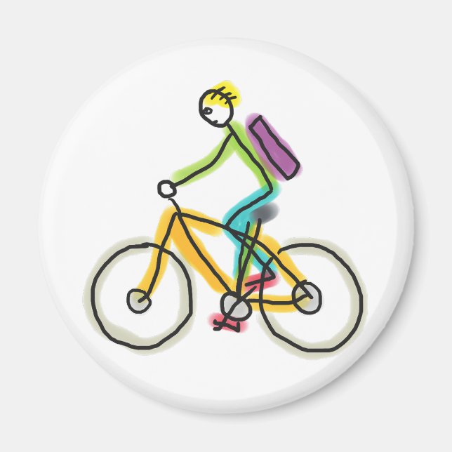 Imán E-Bike Stickman (Frente)