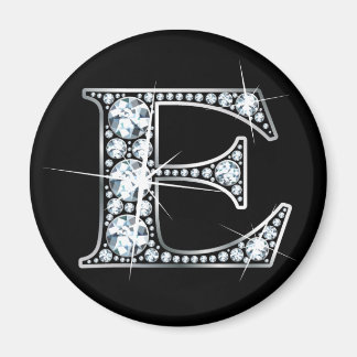 Imán "E" Diamond Bling Magnet