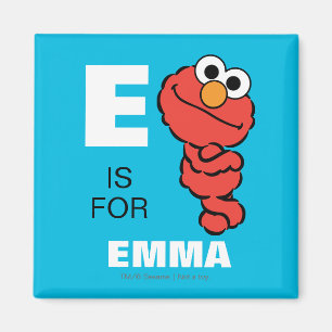 Imán E es para Elmo Agrega tu nombre