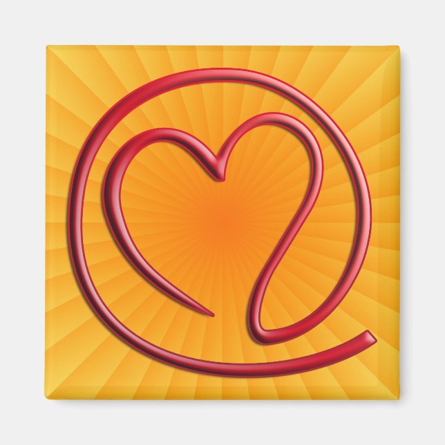 Imán e m a i l 4 y u | radio amarillo (Frente)