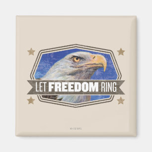 Imán Eagle-Deje el anillo de la libertad