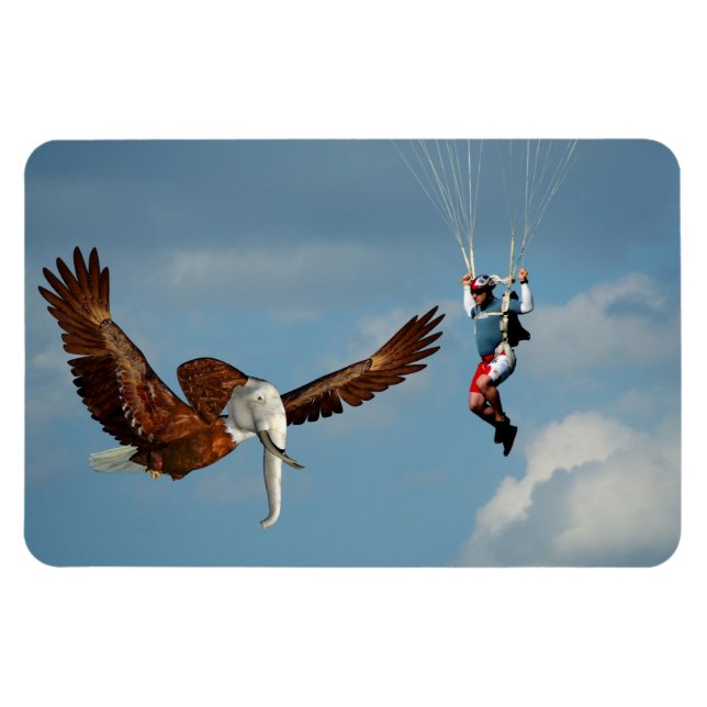 Imán Eagle elefante elegante (Horizontal)