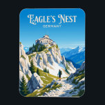 Imán Eagle's Nest Germany<br><div class="desc">Perched precariously atop the Kehlstein summit in the Bavarian Alps, the Eagle's Nest (Kehlsteinhaus) offers one of the most dramatic vistas in all of Europe. Originally constructed as a diplomatic guest house, the stone structure is reached via a brass-lined elevator bored through the heart of the mountain, emerging into a...</div>